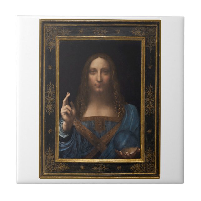 Salvator Mundi por Leonardo da Vinci cerca de 1500 (Frente)