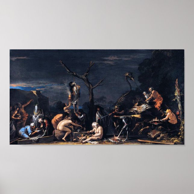 SALVATOR ROSA WITCHES IMPRESSÃO (Frente)