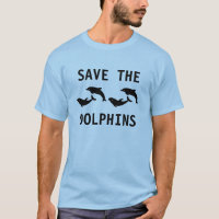 Salve A Camiseta Azul Dos Golfinhos