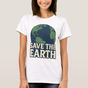 Salve a camiseta da Terra.