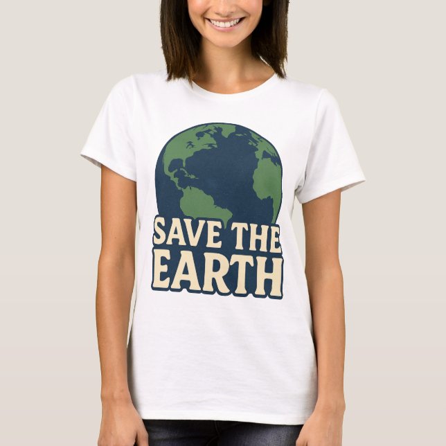 Salve a camiseta da Terra. (Frente)