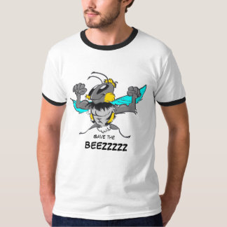 Salve a camiseta do desenho de abelha forte
