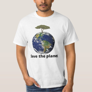 salve a camiseta do planeta