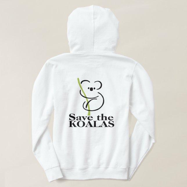 Salve a camiseta Koalas Hoodie (Verso do Design)
