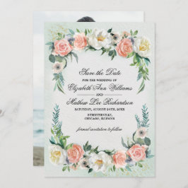 Salve a data. Cartão com fotos Romântico de Casame