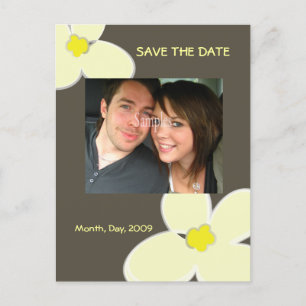 Salve a data, cartões postais de casamento zazzle