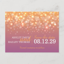 Salve a data champagne bolhas cartão postal de cas