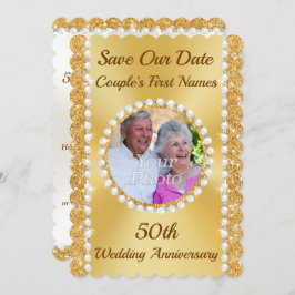 Salve a data de 50 anos, foto personalizada