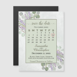 Salve a data do calendário de Lavanda Eucalyptus