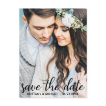 Salve a data do cartão postal de foto do Noivado m