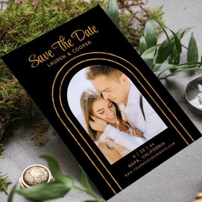 Salve A Data Do Casamento Dourado Da Arte Na moda  (Criador carregado)