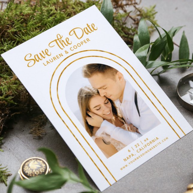 Salve A Data Do Casamento Dourado Da Arte Na moda  (Criador carregado)