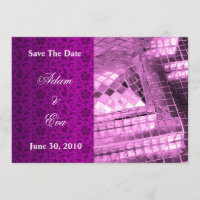 Salve A Data Do Convite Violet Gemstone Mosaic