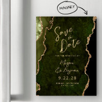 Salve a Data em Açoita Verde Dourado Ágata Magnéti