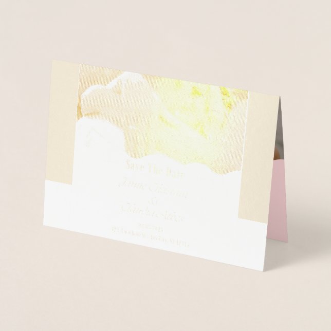 Salve a Data, Foto Moderna, Convite Magnético (Frente)