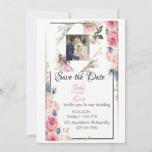 Salve a data! John & Emie estão Recebendo Convite