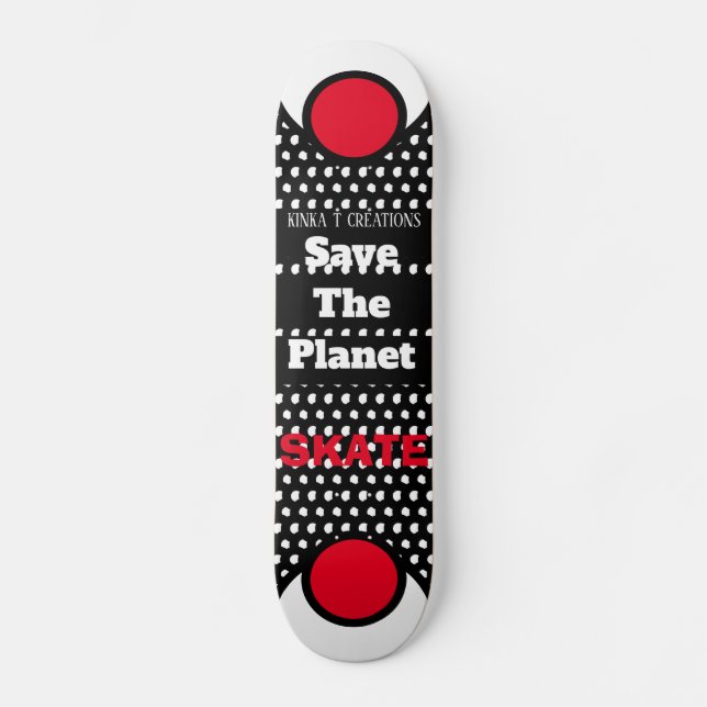 Salve A Placa Do Skate Do Planeta (Frente)