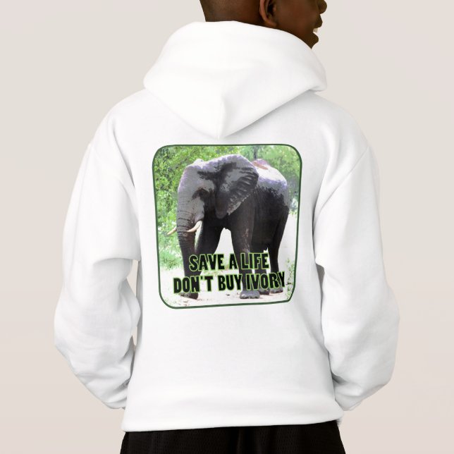Salve a vida de um elefante, não Comprar Ivory Hoo (Verso)