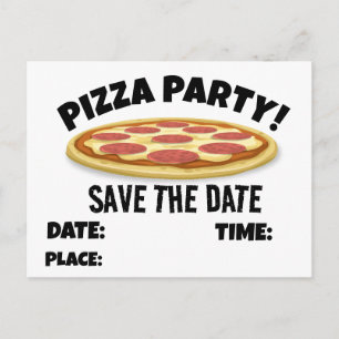 SALVE DATA FESTA DE PIZZA CONVITES PERSONALIZADOS 