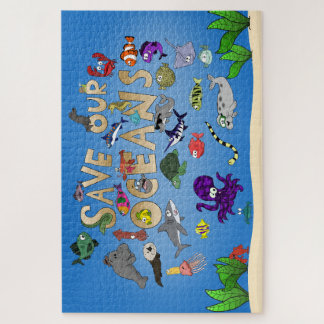 Salve nosso quebra-cabeça Oceanos