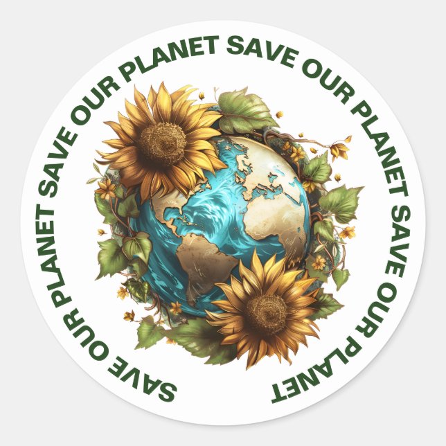 Salve nossos adesivos planetários (Frente)