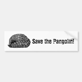 Salve o adesivo do para-choques Pangolin