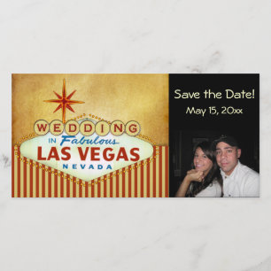 Salve o Cartões de fotos de Casamento de Las Vegas