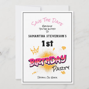 Salve o Convite de aniversário da Dona de Data