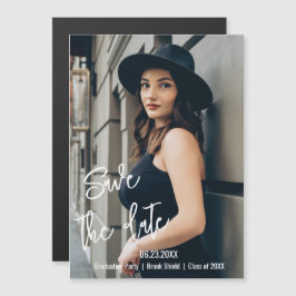 Salve o Magnet de Fotos de Graduação Personalizada