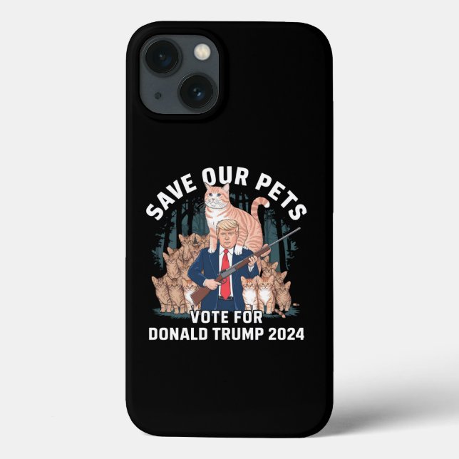 Salve o nosso Pets 2024 Presidente Trump Político (Verso)