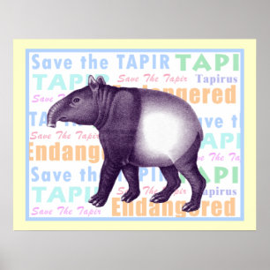 Salve o Poster do Tapir - Tapir Asiático