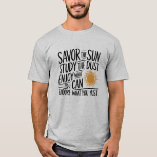 Salve o Sol, estude a camisa inspiradora de poeira