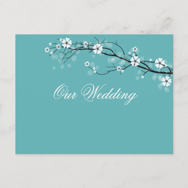 Salve os cartões postais Data e floresce branco (Frente)