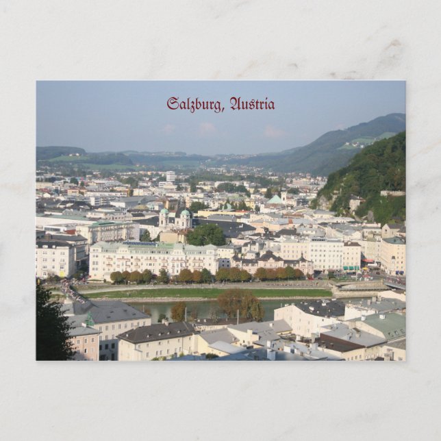 Salzburgo, Áustria Cartão postal (Frente)