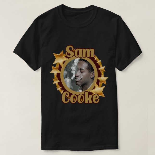 Sam Cooke Fumando Camiseta Clássica (Frente do Design)