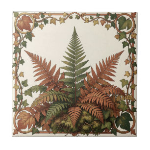 Samambaia de hera botânica Art Nouveau