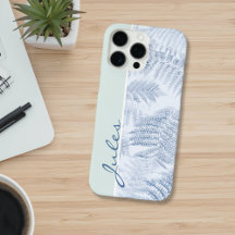 Samambaias Azuis Luxuriantes e Serenas no Verde