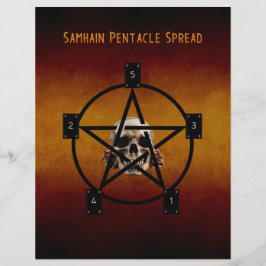 Samhain Tarot Espalha 2 Papel Lado Livro de Sombra