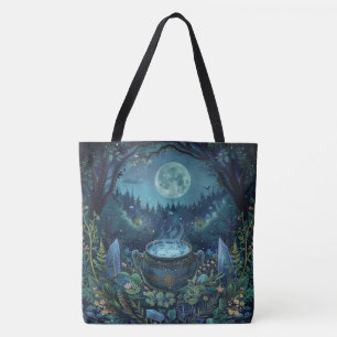 Samhain Tote Bags nórdico - Design de Caldeirão de