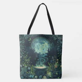 Samhain Tote Bags nórdico - Design de Caldeirão de