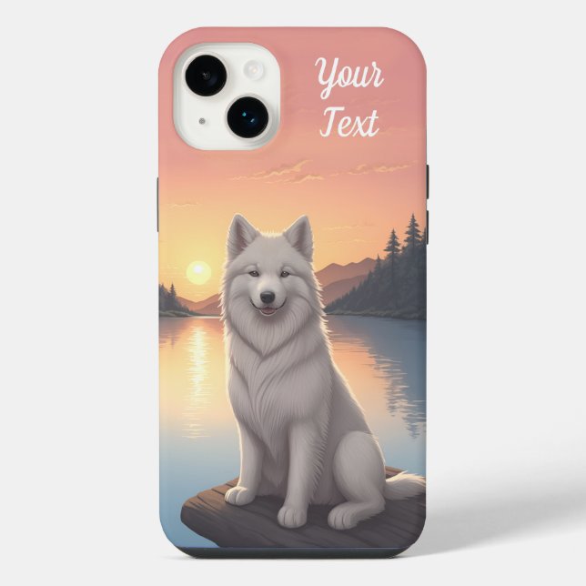 Samoyed junto ao lago (Verso)