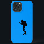 Samsung Galaxy S2 - mergulhador Scuba<br><div class="desc">Silhueta preta de mergulhador no "mar azul profundo"</div>