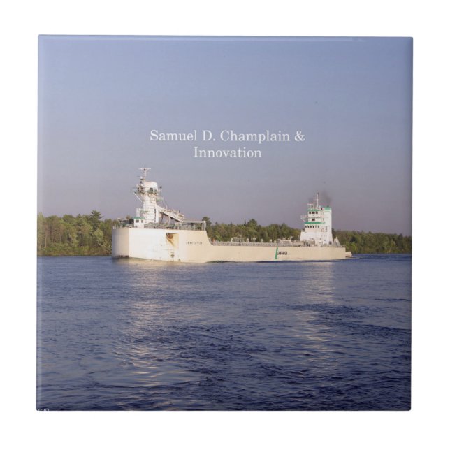 Samuel D. Champlain e azulejo de Inovação (Frente)
