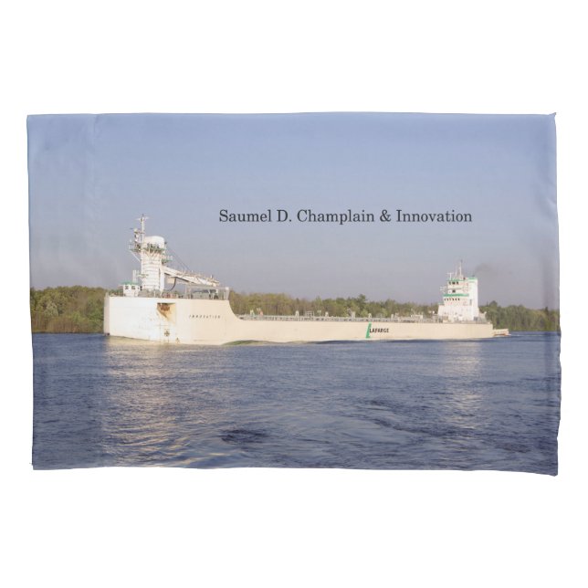 Samuel D. Champlain e travesseiro de Inovação (Frente)