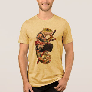 Samurai Camaleão – Guerreiro Tatuado com Katana