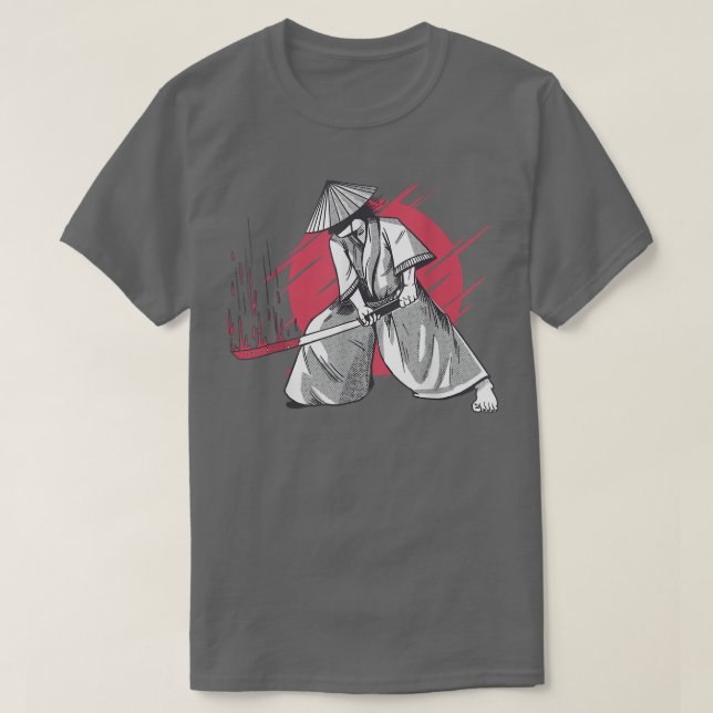 Samurai Camisa Japonesa - Sword Katana Warr - Espa (Frente do Design)