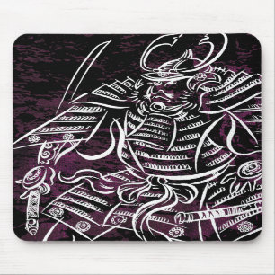 Samurai do Shogun - linha branca Mousepad da