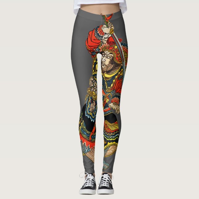 Samurai E Leggings De Espadas (Frente)