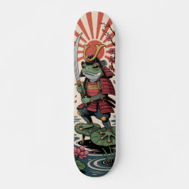 Samurai Frog guerreiro Skateboard