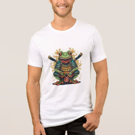 Samurai frog warrior Bella+Canvas Tri-blend T-Shir